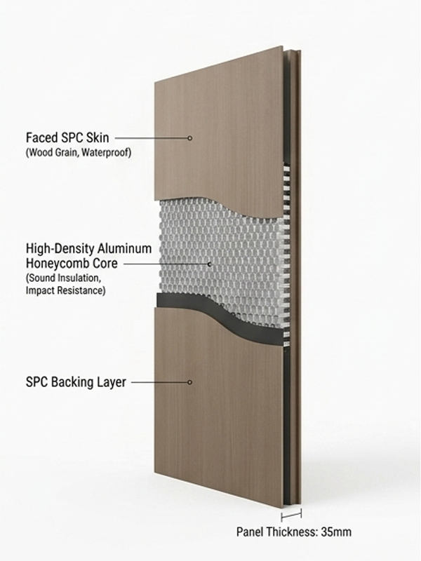 honeycomb interior door