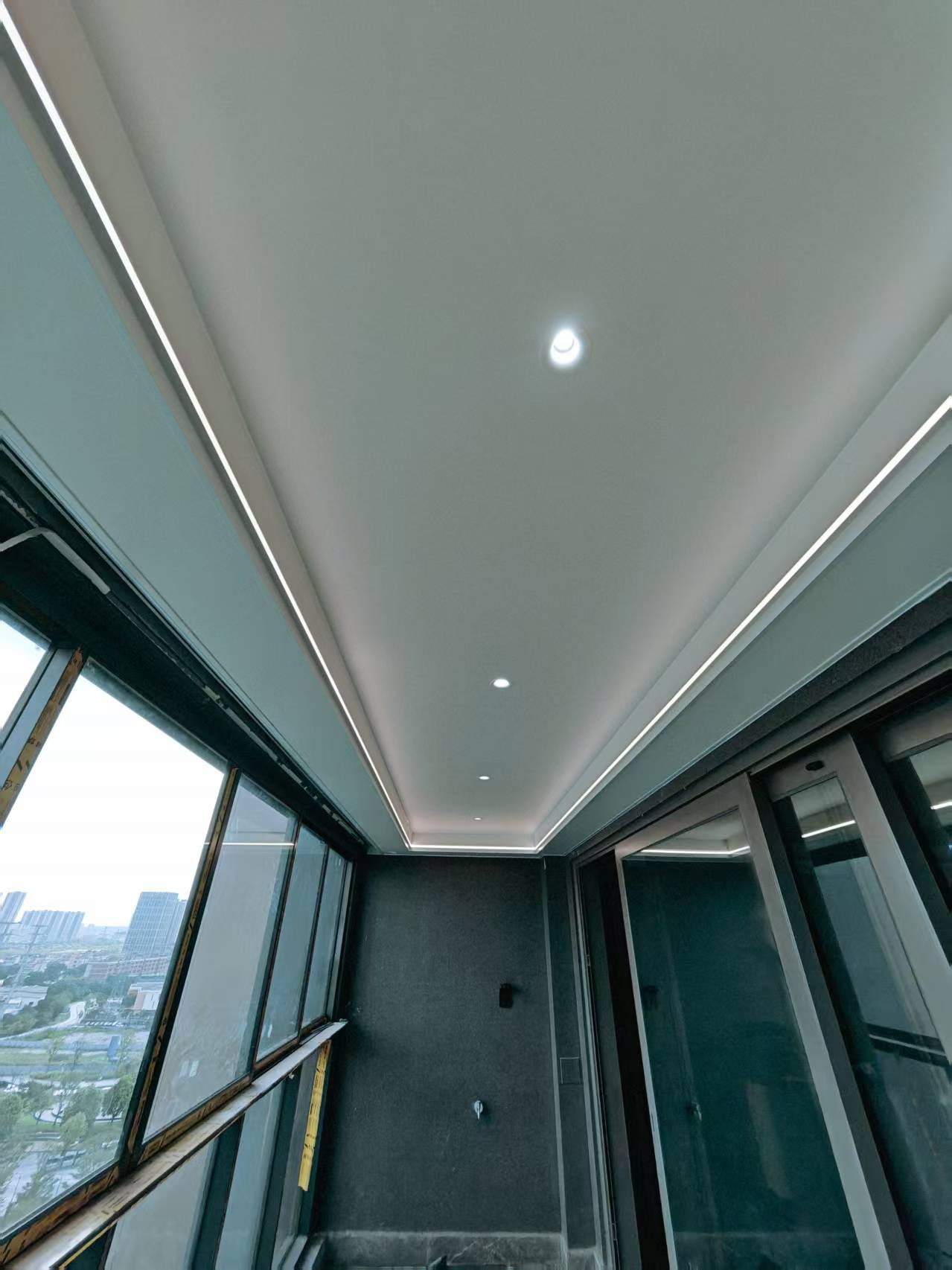 Linear LED Channel Ceiling Installation