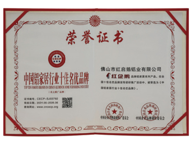 Top 10 Brand Certificate