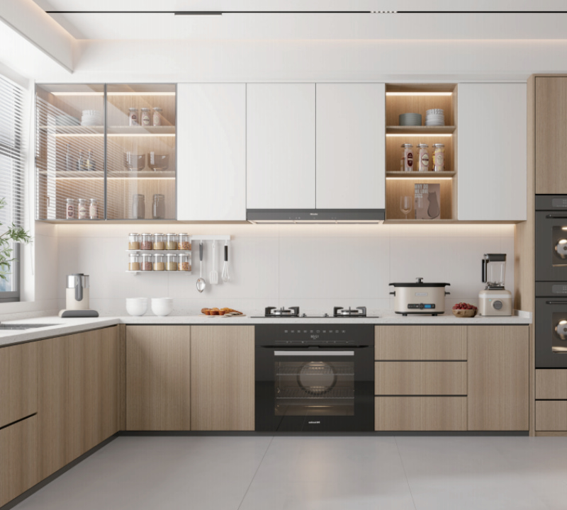 All-Aluminum Kitchen Cabinets and Island Platforms